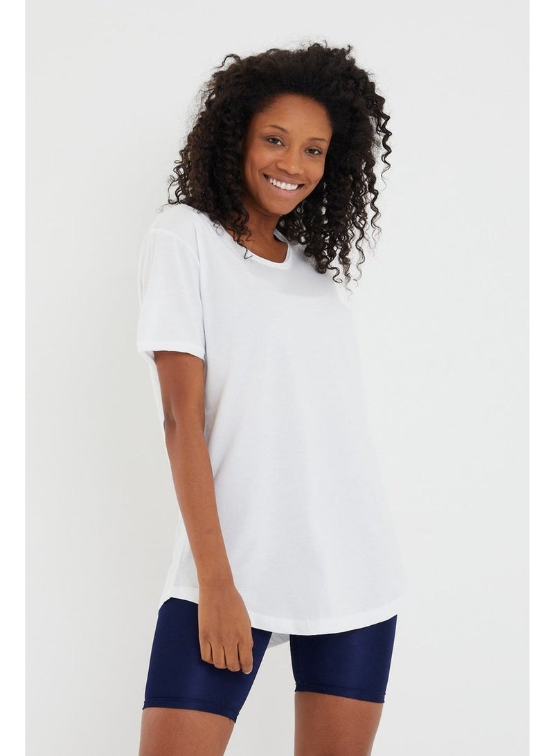 Cool Tarz Cool Style Style Cool Women White Dirty Collar Loose T-SHIRT-XKTCPS001R15S - Image 4